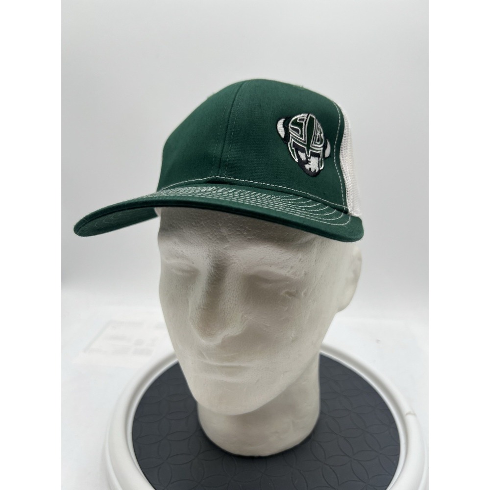 Richardson 112 STB Vikings Trucker Hat Green White Snapback Embroidered